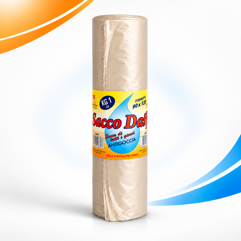 Sacchi per Rifiuti 90×120 cm 1 Kg – Antigoccia Alta Resistenza